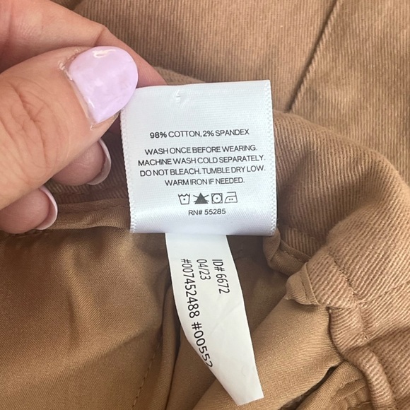 Express High Waisted Convertible Hem Cargo Trouser Pant Size 10 - Picture 13 of 13